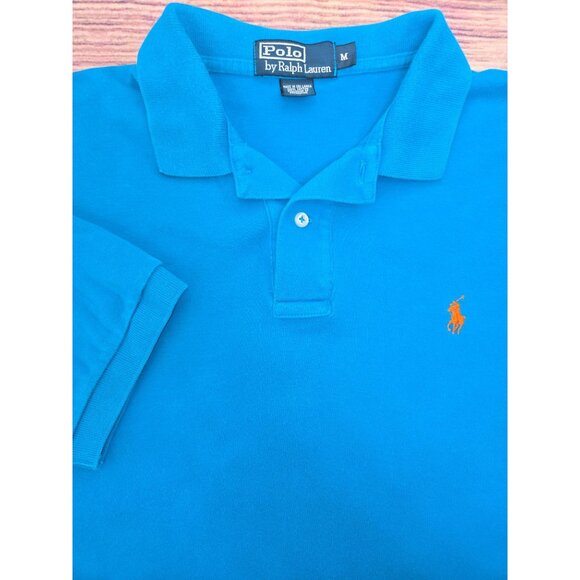 Polo Ralph Lauren Mens Classic Fit Blue Golf Polo Medium - Picture 4 of 7
